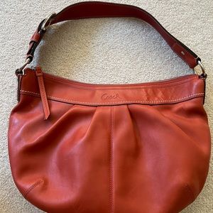 Coach hobo in burnt orange
